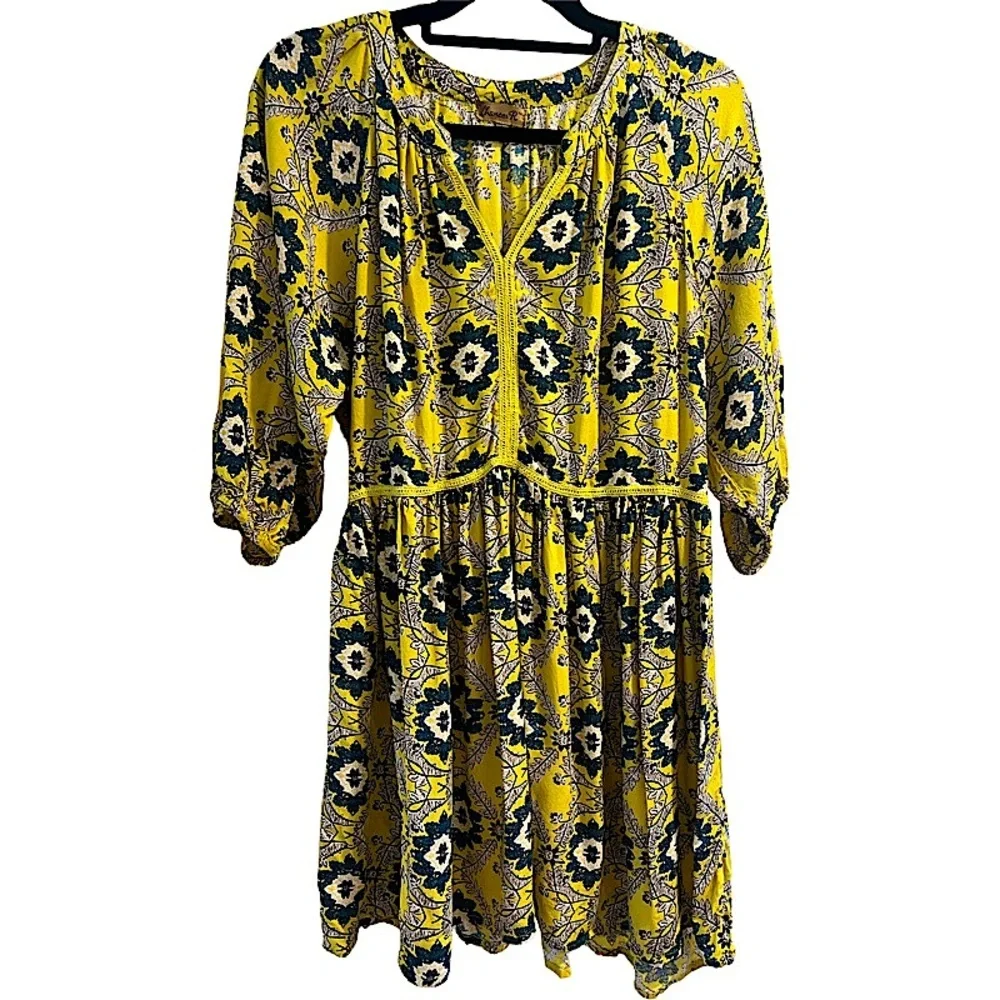 Chances R yellow Bohemian Dress - Picture 2 of 4
